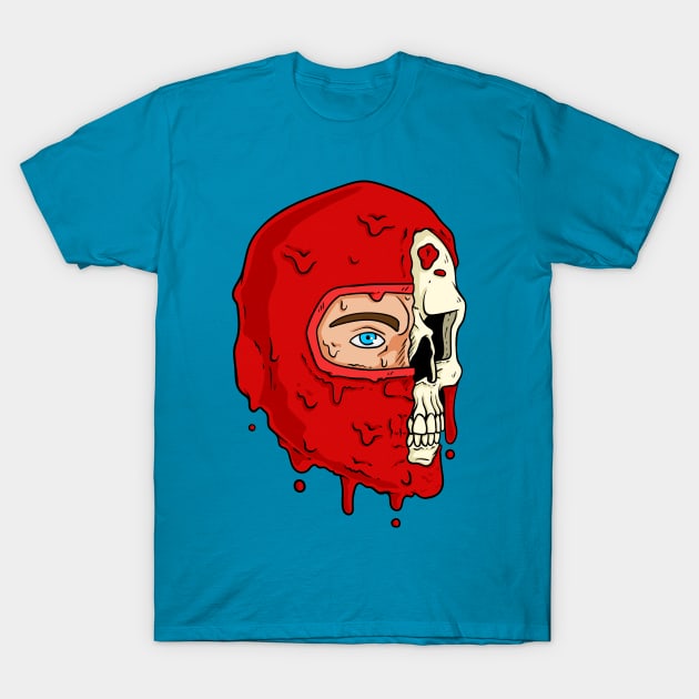 The Human Spider Half Skull T-Shirt by CalebLindenDesign